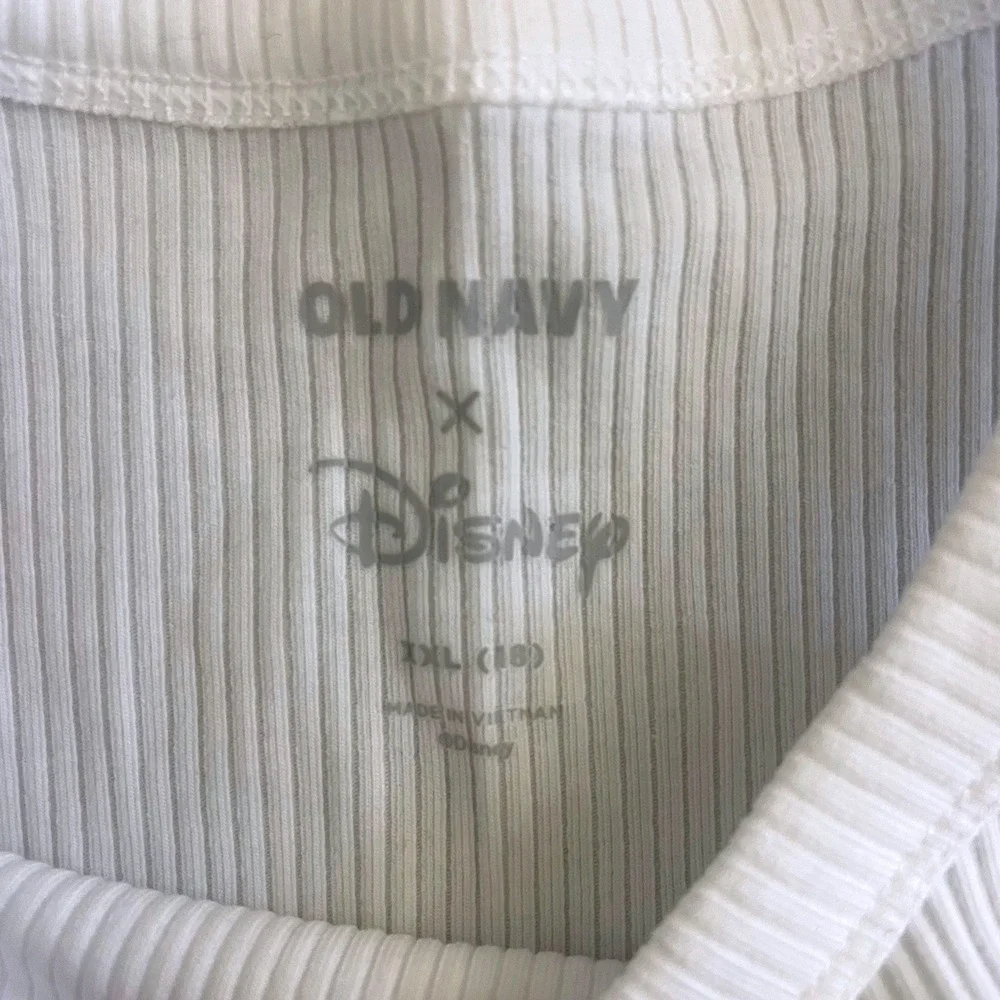 Old Navy Disney Mickey Mouse American Flag Ribbed Tank Top White Kids XXL 18 NWT